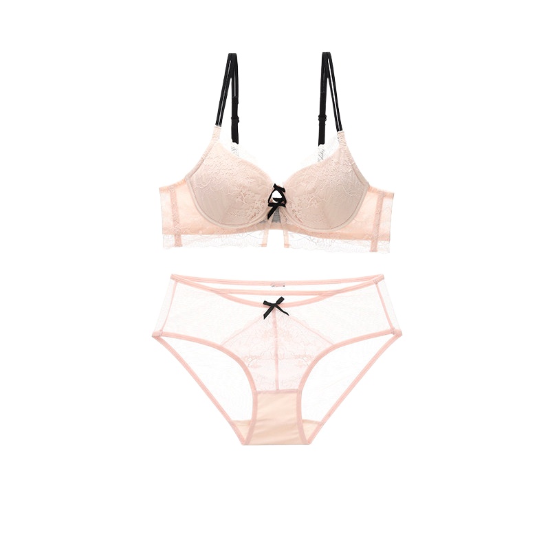 New Girly Sweet Lace Women Und - Lace Bralette Set ulasan dan harga