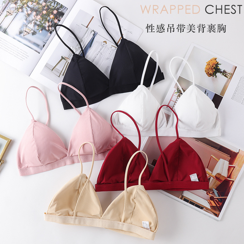 3D Sexy Lingerie Seamless Spor - Lace Bralette Set ulasan dan harga