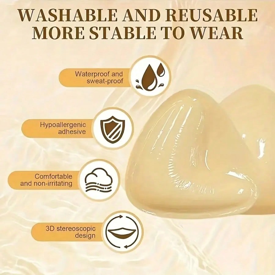 Double‑Sided Sticky Push‑Up Br - Backless Bra Sticky ulasan dan harga